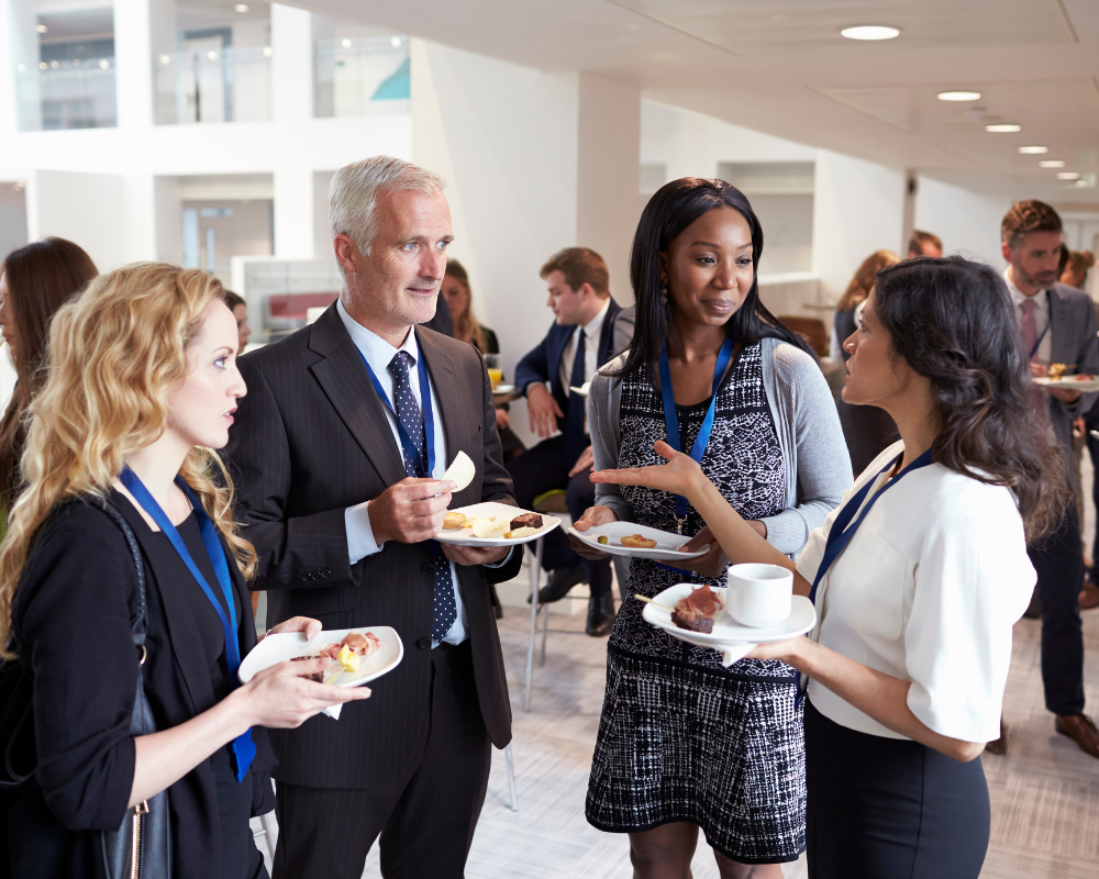 Group of people networking