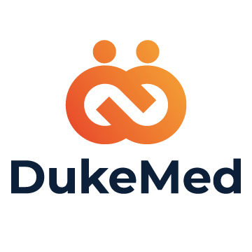 Dukemed logo in orange 