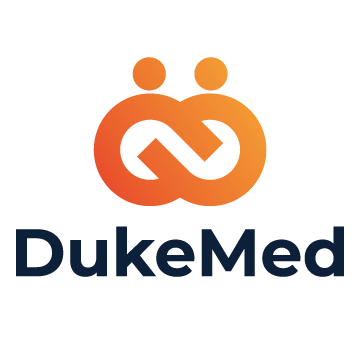 Dukemed logo in orange